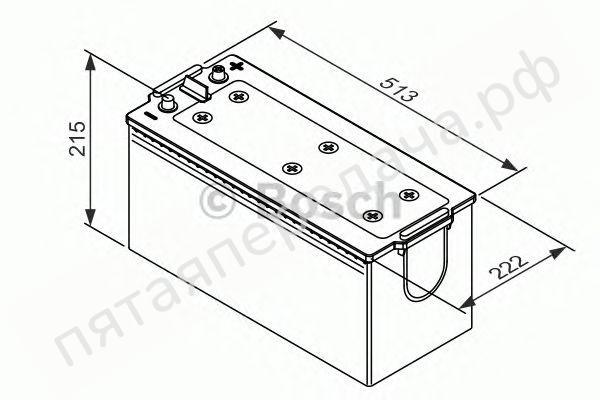 Батарея аккумуляторная, 12В 180А/ч - 0092T30550