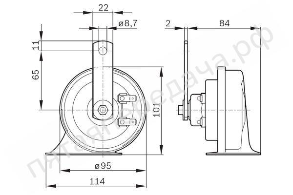 Сигнал звуковой - 0986AH0502