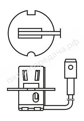 Лампа накаливания, Pure Light H3 12В 55Вт - 1987301006