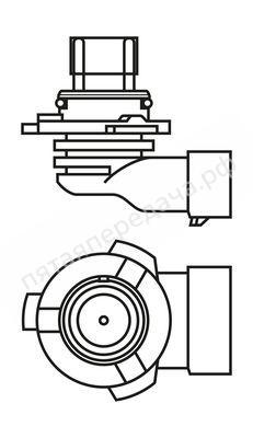 Лампа галоген Pure Light HB4 12В 51Вт - 1987301063