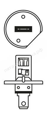 Лампа накаливания, H1 12В 55Вт - 1987301105