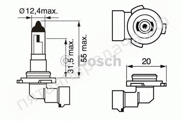 Лампа галоген Pure Light H10 12В 42Вт - 1987302083
