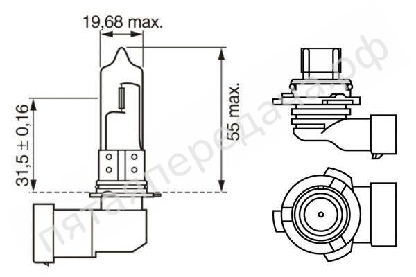 Лампа галоген Xenon Blue HB4 12В 51Вт - 1987302155