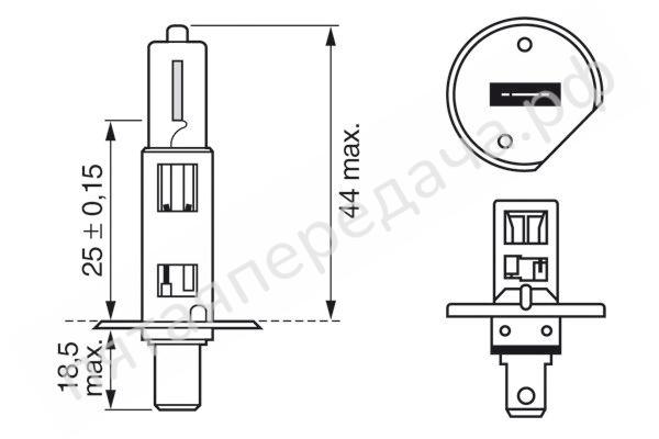 Лампа галоген Trucklight H1 24В 70Вт - 1987302411