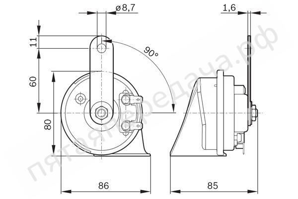 Сигнал звуковой - 9320335007