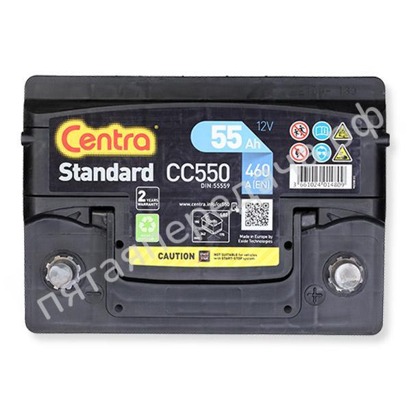 Батарея аккумуляторная, 12В 55А/ч
Standard - CC550