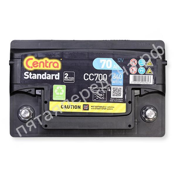 Батарея аккумуляторная, 12В 70А/ч
Standard - CC700