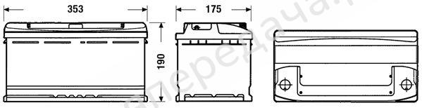 Батарея аккумуляторная, 12В 90А/ч
Standard - CC900