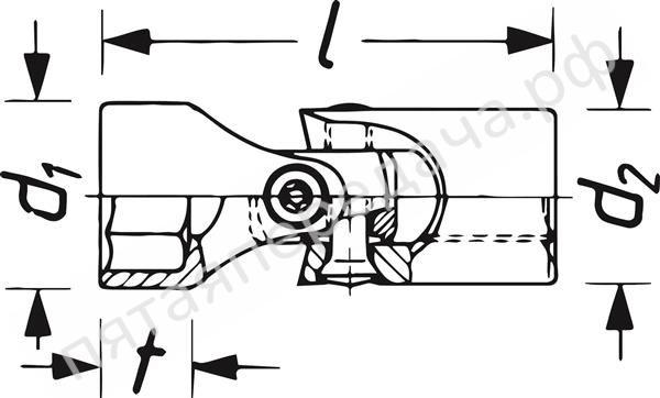 Головка 6-гранная с карданом 3/8 -11мм - 880G11