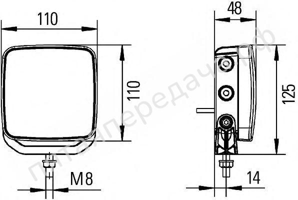 Фара заднего хода авесной - 2ZR012456031