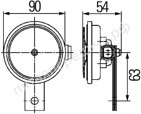 Сигнал звуковой - 3AL922200761