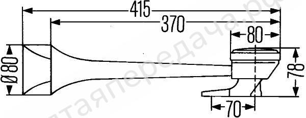 Сигнал звуковой пневматический - 3PB005411001