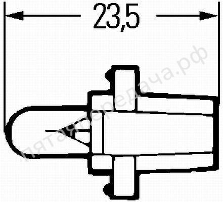 Лампа накаливания BAX 12В 2Вт - 8GA007997001