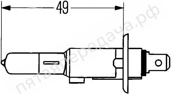 Лампа галоген H1 12В 100Вт - 8GH002089153