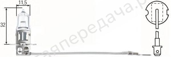 Лампа накаливания 55 вт - 8GH002090134