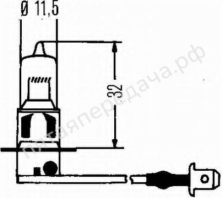 Лампа накаливания 55 вт - 8GH002090134