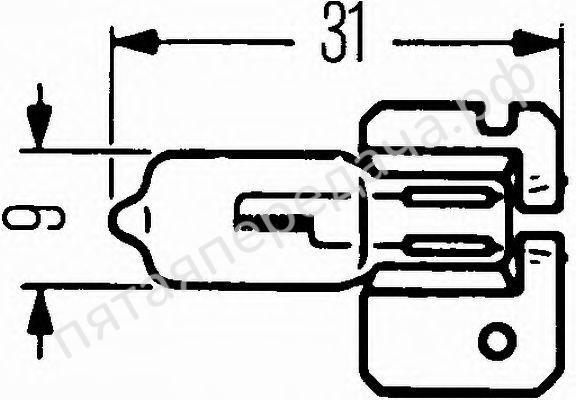 Лампа галоген H2 12В 100Вт - 8GH002857151