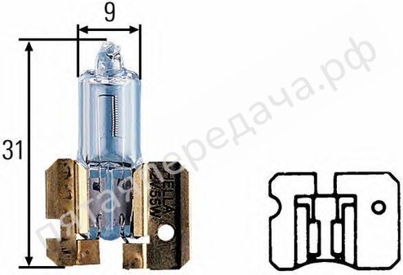Лампа галоген H2 12В 100Вт - 8GH002857151