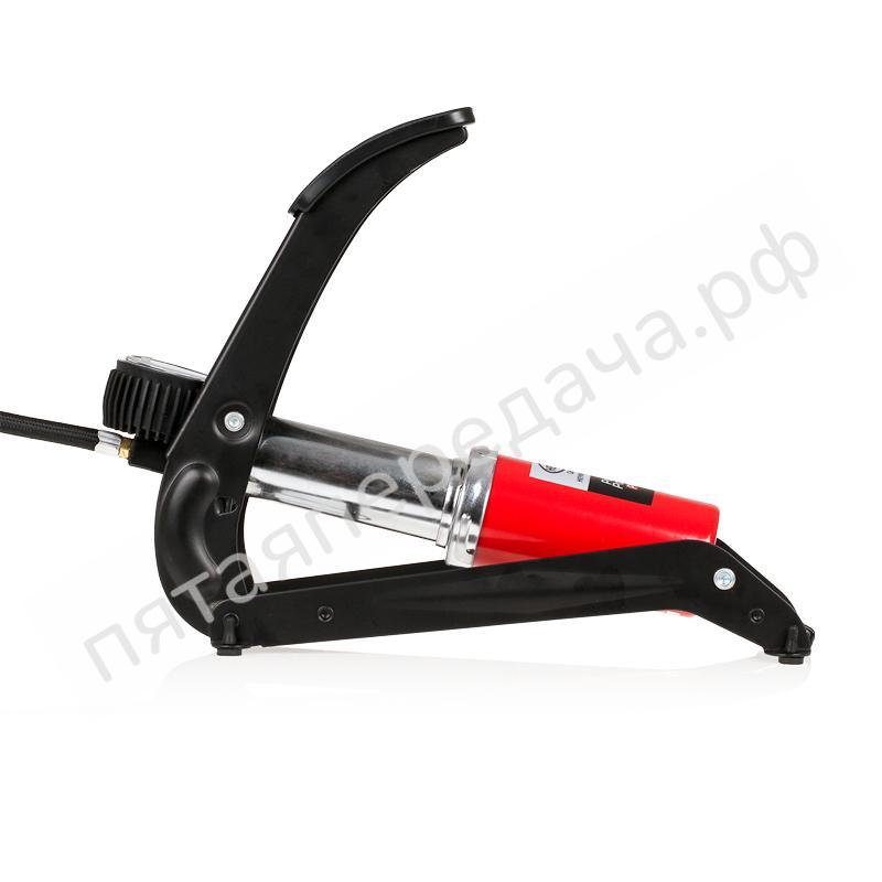 Насос ножной (1 цилиндр) манометр, 4 адаптера, Heyner Pro - 215000