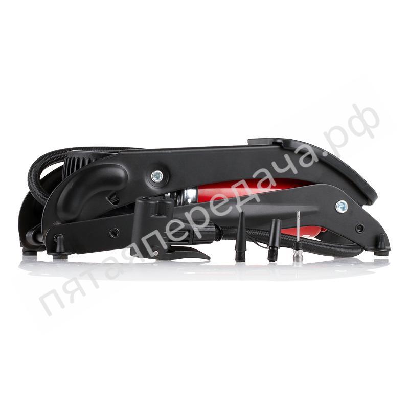 Насос ножной (1 цилиндр) манометр, 4 адаптера, Heyner Pro - 215000