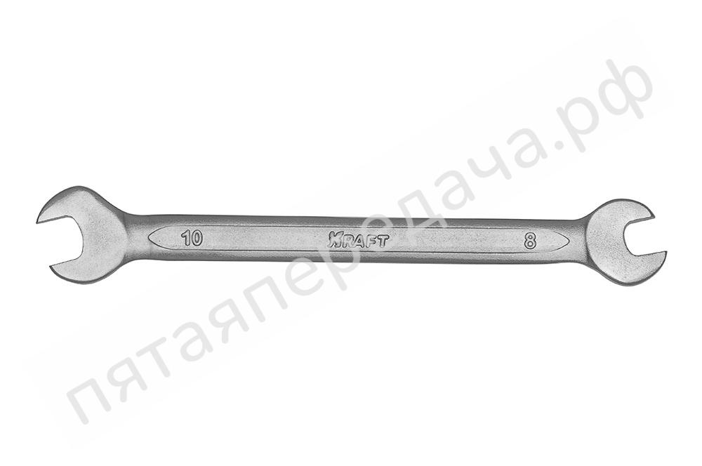 Ключ рожковый 8x10 (Cr-V, холодный штамп, холдер) - KT700523