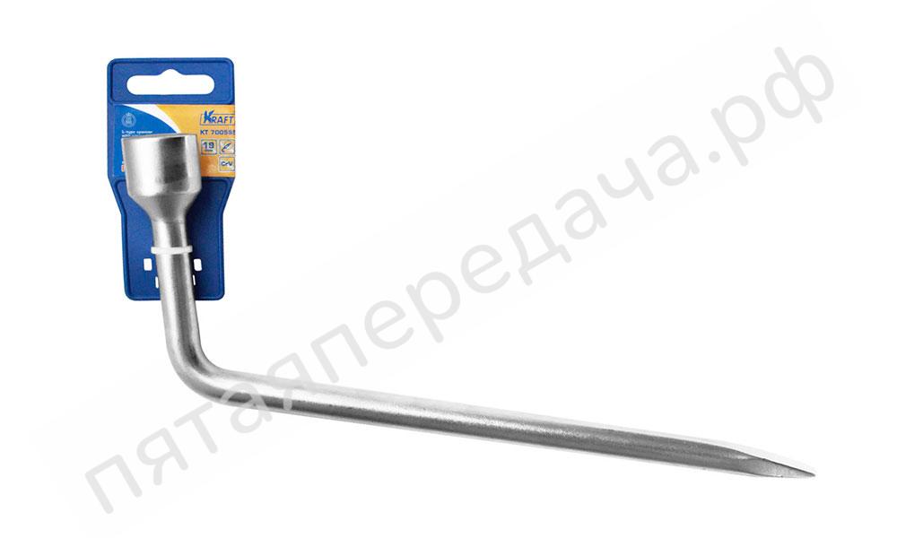 Ключ баллонный Г-образный 21мм с монтажной лопаткой Master (363мм) - KT700596