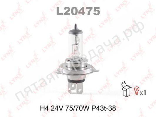 Лампа накаливания, H4 24В 75/70Вт - L20475
