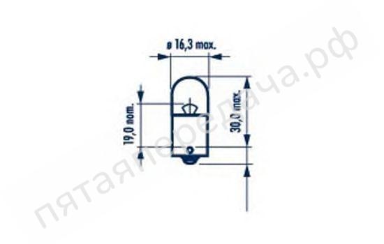 Лампа накаливания, R5W 24В 5Вт - 17186
