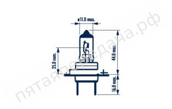 Лампа галоген H7 24В 70Вт - 48728
