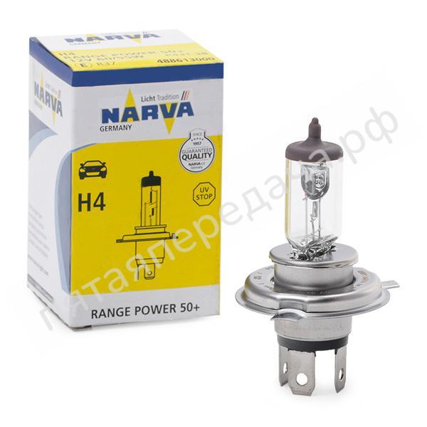 Лампа ксеноновая Range Power 50+ (RP50+) Up to 50% more light, doubled lifetime H4 12В 60/55Вт, 1шт - 48861