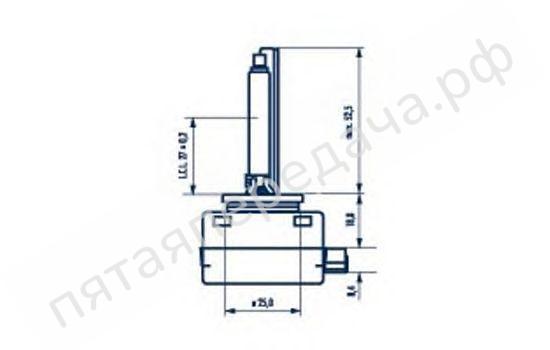 Лампа газоразрядная D1S 85В 35Вт - 84010