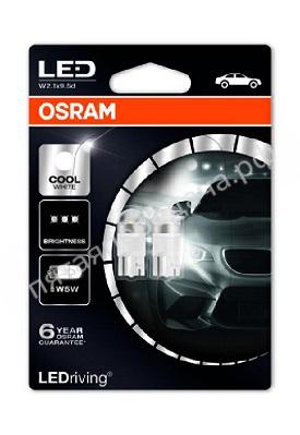 Лампа светодиодная LED technology W5W 12В 1Вт, 2шт - 2850CW02B