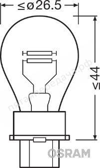 Лампа накаливания Original Line P27/7W 12В 27/7Вт, 1шт - 3157
