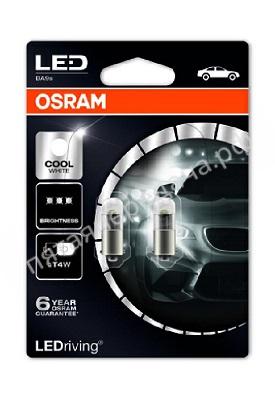 Лампа светодиодная LED technology T4W 12В 1Вт, 2шт - 3850CW02B