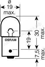 Лампа накаливания, ULTRA LIFE R10W 12В 10Вт, 2шт - 5008ULT02B