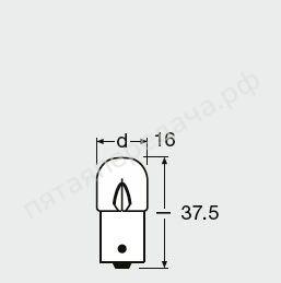 Лампа накаливания, ORIGINAL LINE R5W 24В 5Вт, 1шт - 5626