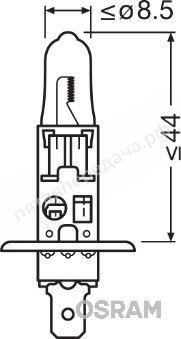Лампа накаливания, ORIGINAL LINE H1 24В 70Вт, 1шт - 6415501B