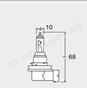 Лампа галоген H16 12В 19Вт, 1шт - 64219CBI