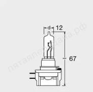 Лампа накаливания Original Line H9B 12В 65Вт, 1шт - 64243