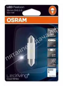 Лампа светодиодная, LED technology SV8,5-8В 0,5Вт,1шт - 6436CW01B