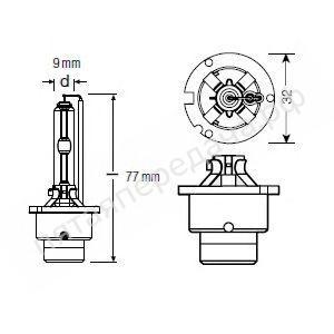 Лампа газоразрядная D2S 85В 35Вт - 66240XNBHCB