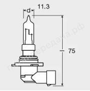 Лампа накаливания, HIR2 12В 55Вт - 9012