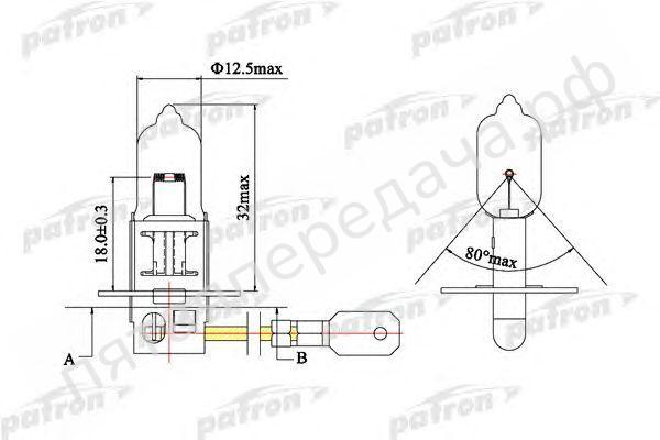 Лампа накаливания, H3 12В 55Вт - PLH31255