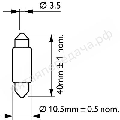 Комплект ламп накаливания, в блистере - 12866B2