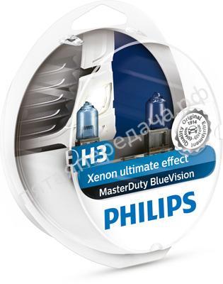 Комплект ламп накаливания MasterDuty BlueVision, в пластиковой коробке - 13336MDBVS2