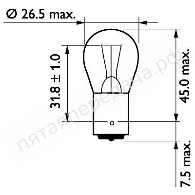 Лампа накаливания - 13498CP