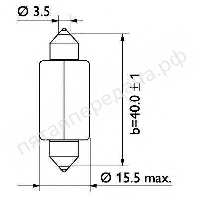 Лампа накаливания, S 24В 18Вт - 13807CP