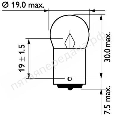 Лампа накаливания - 13821CP