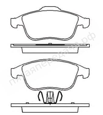 Колодки тормозные передние комплект - 410600011R