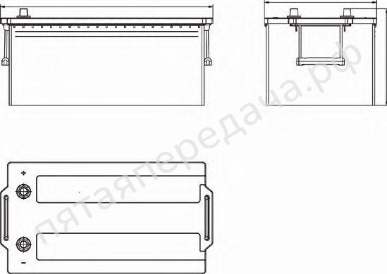 Батарея аккумуляторная, 12В 235А/ч - TF2353